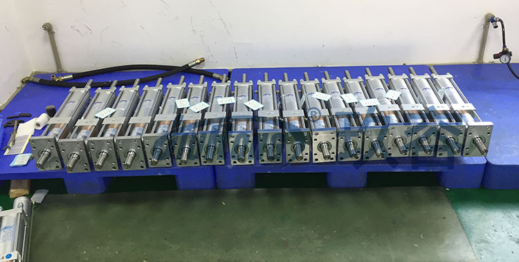 總行程及力行程可調氣液增壓缸產(chǎn)品批量展示
